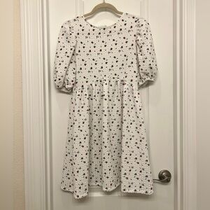 LIKE NEW!! Top shop women’s babydoll white dress